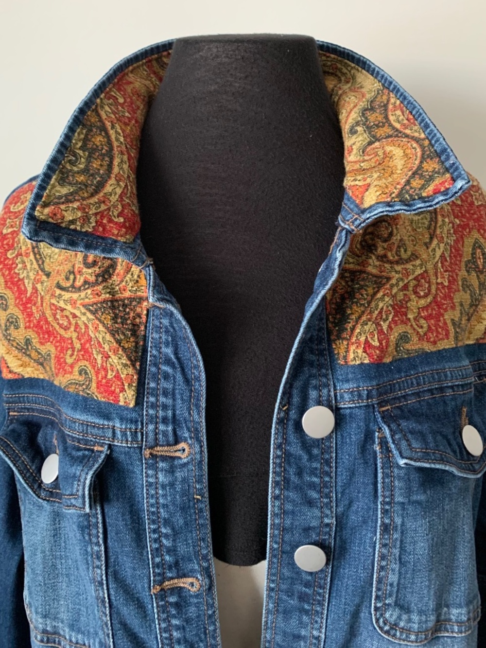 Upcycled Denim Jacket - Picture 2 of 6